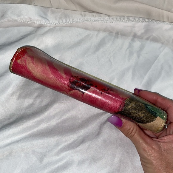 EUC Patricia Nash Cauchy Leather Frame Wallet Floral Print. - Picture 4 of 16